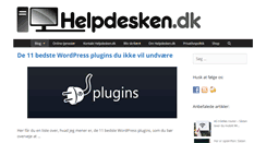 Desktop Screenshot of helpdesken.dk