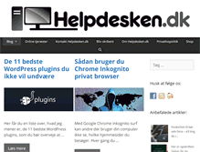 Tablet Screenshot of helpdesken.dk